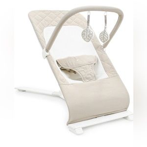 Baby Delight Alpine Deluxe Portable Bouncer, Infant, 0-6 months - Organic Oat